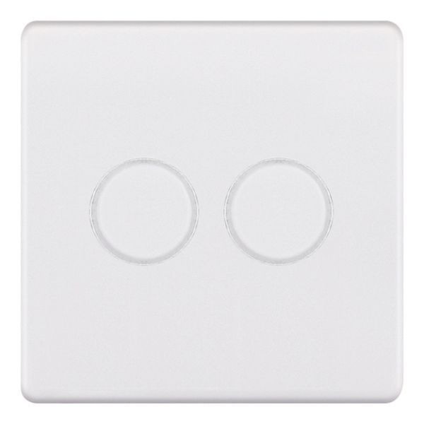 Selectric 5MPLUS-965 5M-PLUS Matt White 2 Gang 5-100W 2 Way LED Dimmer Switch