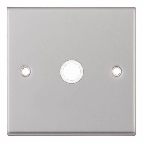 Selectric 7MPRO-146 7MPRO Satin Chrome 20A Centre and Side Entry Cable Outlet - White Insert