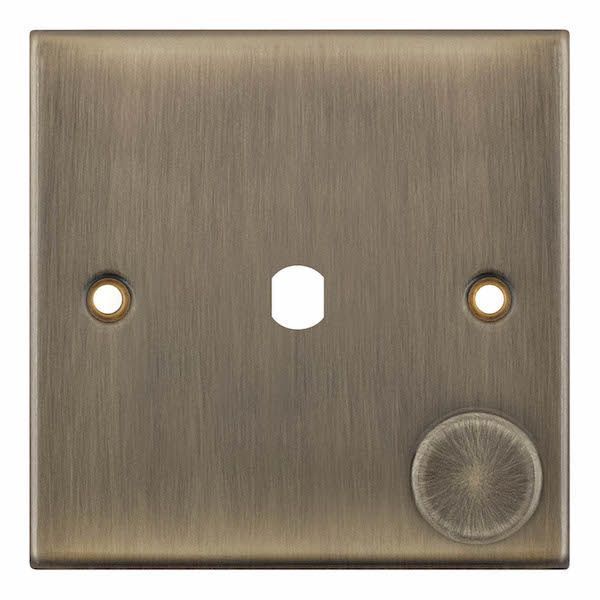Selectric DSL670 5M Antique Brass 1 Gang Empty Dimmer Plate and Knob