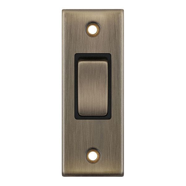 Selectric DSL679 5M Antique Brass 1 Gang 10A 2 Way Architrave Switch