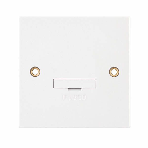 Selectric LG9228 Square White 13A Unswitched Fused Spur Unit