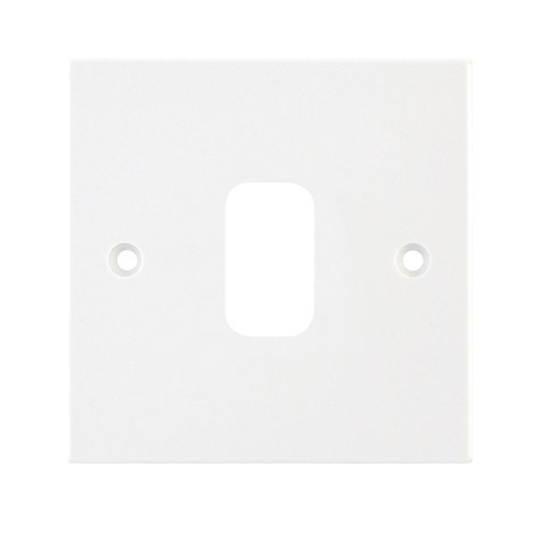 Selectric SGRID360-160 GRID360 White 1 Aperture Square Modular Front Plate