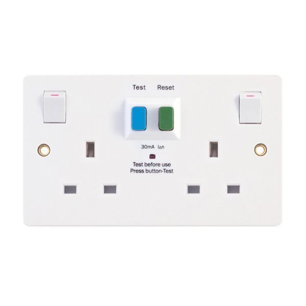 Pack of 5 Polar 13A 1 Gang 2 Gang Switched Unswitched Single Double Socket White 