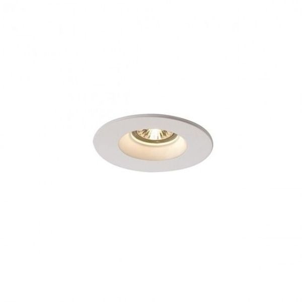 White Plastra Downlight Round GU10  Ceiling Light 35W