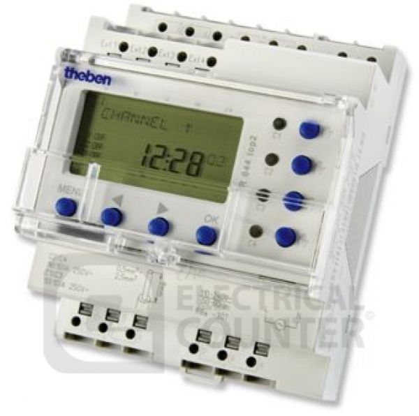 4 Channel 24 Hour/7 Day/Yearly 16 Amp Digital Time Switch 4 Module