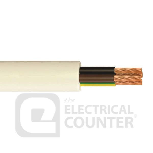 Pitacs 3094Y 0.75MM 100M White 4 Core Heat Resistant Flexible 3094Y 0.75mm Cable - 100m