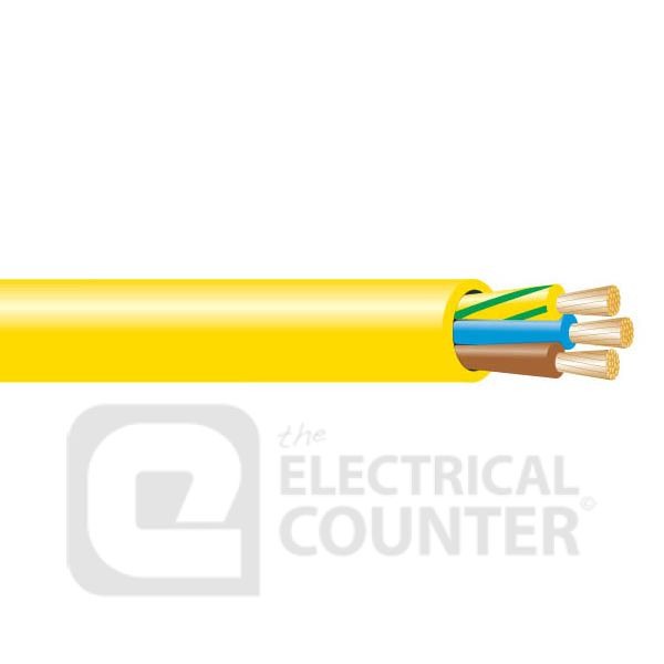 Pitacs 3183AG 1.5MM 100M YL Yellow 3 Core Arctic Flexible 3183AG 1.5mm Cable - 100m