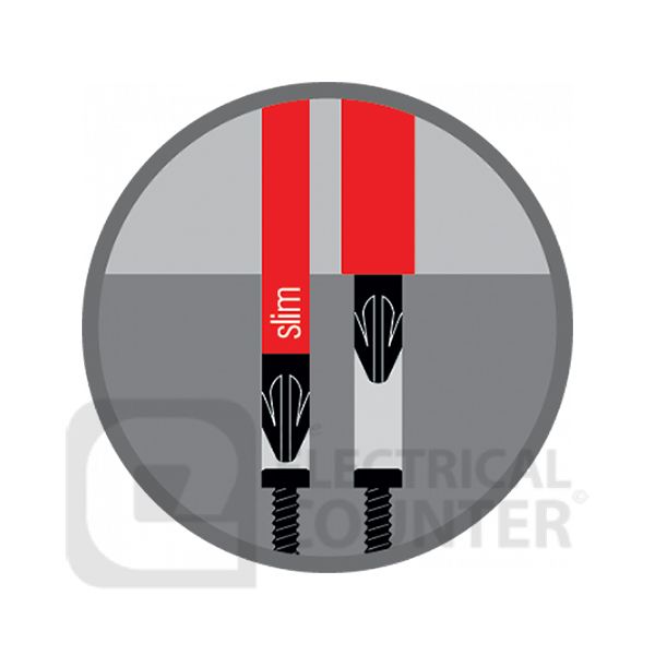 Dextro Slim Shafted VDE Screwdriver Slotted 4x100mm