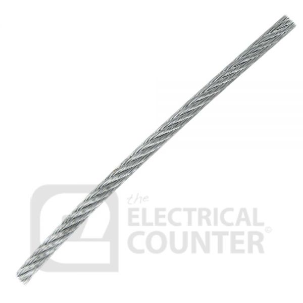 Deligo ICW30  Galvanised Steel Catenary Wire Coil 3mm x 30m