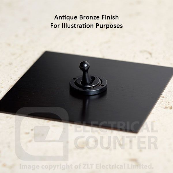Forbes & Lomax DS5/BMA Antique Bronze 2 Gang 5A Unswitched Round Pin Socket