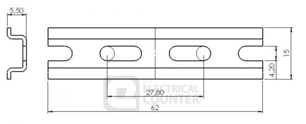 Steel DIN Rail Kit for Combi 108 & 308