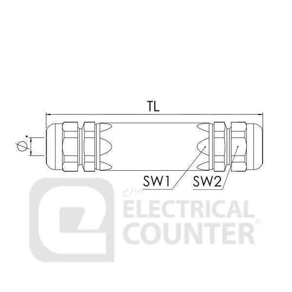 788/SKV21 Flame-Retardant Jointing Sleeve IP68 42 Amp