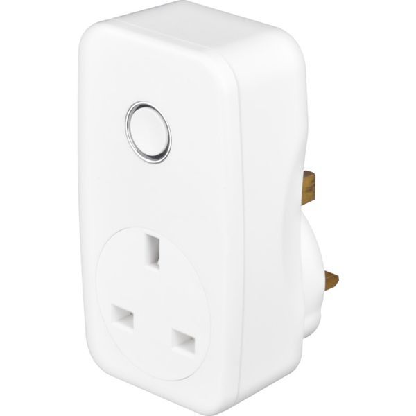 BG AHC-U Moulded Smart Power Adaptor 13A White Rounded Edge
