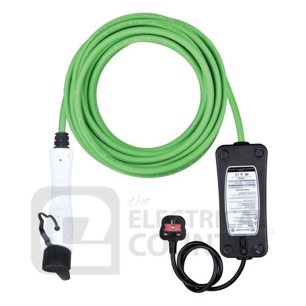Mode 2 Electric Vehicle 10m Charging Cable 3 Pin Plug to Type 1 10A 2.3kW