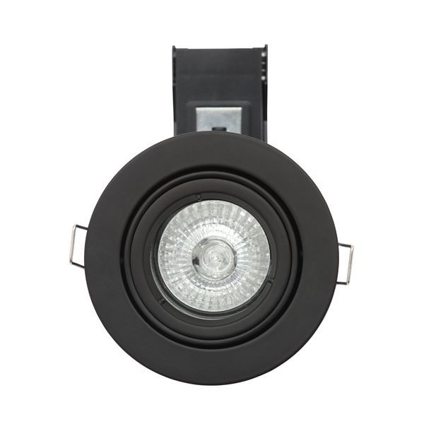 Forum Lighting ELA-27466-MBLK Matt Black Adjustable LED Ready GU10 Fire Rated Downlight 50W 240V