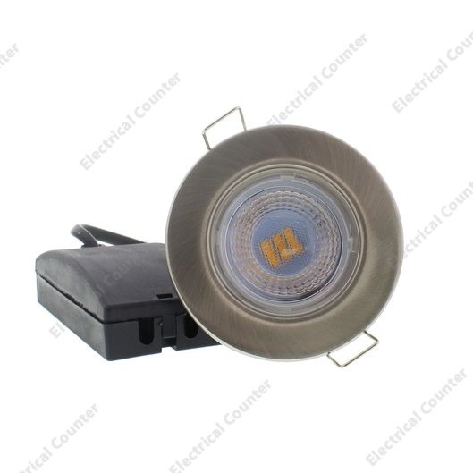 Saxby shieldeco IP65 fuego nominal 4 W 3000 K LED de intensidad regulable baño color blanco 