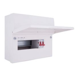 BG Fortress CFUSW07 7 Way IP2XC 1x100A Main Switch Unpopulated Main Switch Incomer Metal Consumer Unit