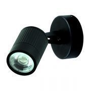 Luceco LEXWS4B40 Black IP54 5W 360lm 4000K LED Single Head Adjustable Wall Light image