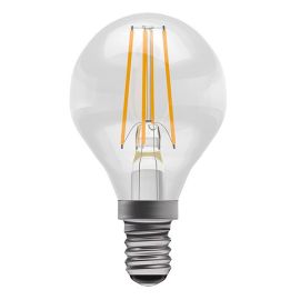 BELL Lighting 60742 3.3W 2700K SES E14 Dimmable Filament Clear Round LED Lamp