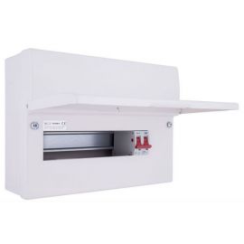 BG Fortress CFUSW10 10 Way IP2XC 1x100A Main Switch Unpopulated Main Switch Incomer Metal Consumer Unit