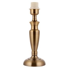 Endon Lighting OSLO-S-AN Oslo Antique Brass IP20 60W E27 310mm Table Lamp Base Only image