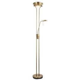 Endon Lighting ROME-AN Rome Antique Nickel IP20 230W R7s & 33W G9 Mother & Child Floor Lamp image