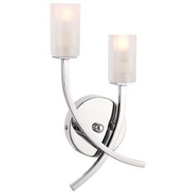 Endon Lighting 146-2CH Havana Chrome IP20 2x25W G9 Wall Light with Pull Cord Switch image
