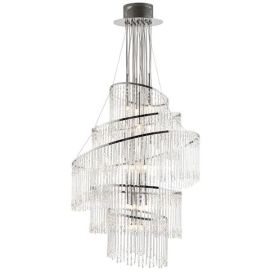 Endon Lighting CAMILLE-24CH Camille Polished Chrome IP20 24x10W G4 Chandelier Pendant Light image