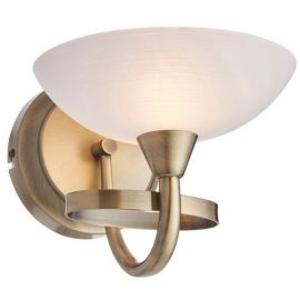 Endon Lighting CAGNEY-1WBAB Cagney Antique Brass IP20 33W G9 Wall Light image