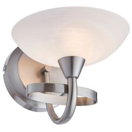 Endon Lighting CAGNEY-1WBSC Cagney Satin Nickel IP20 33W G9 Wall Light