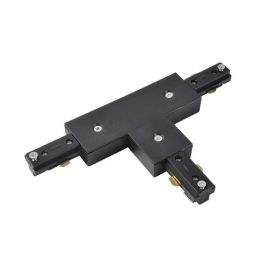 Black Culina T Connector for Single Circuit Track 240V