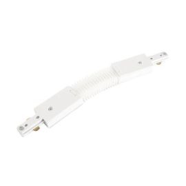 White Culina Adjustable Connector with Bend for Single Circuit Track image