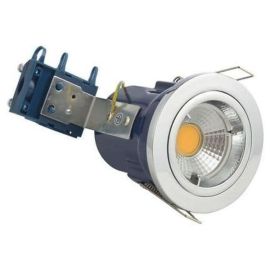 Forum Lighting ELA-27465-CHR Chrome Fixed LED Ready GU10 Fire Rated Downlight 50W 240V image