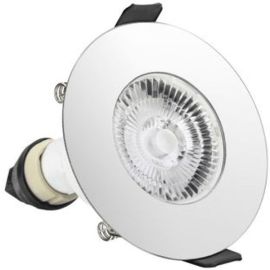 Integral LED ILDLFR70D017 Evofire Polished Chrome IP65 70mm Round Fire Rated Downlight with GU10 Holder image