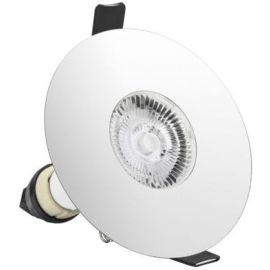 Integral LED ILDLFR70D021 Evofire Polished Chrome IP65 70-100mm Round Fire Rated Downlight with GU10 Holder