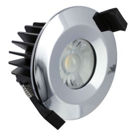Integral LED ILDLFR70B008 Low-Profile Polished Chrome IP65 6W 430lm 3000K Fire Rated Dimmable Downlight image