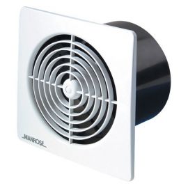 Manrose LP100SSW 100mm Square Low Profile Standard Fan for Remote Switching - White image