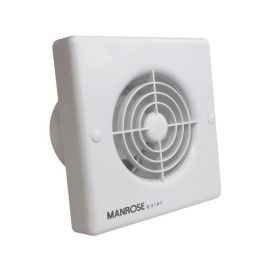 Manrose QF100H Quiet Extraction Fan - Humidity Control And Adjustable Electronic Timer image