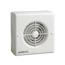 Manrose WFA150BTP 150mm 6 Inch Window Fan - Automatic Model with Timer, Pullcord And Neon image