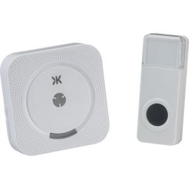 Knightsbridge DC010 White Wireless Battery Powered Door Chime