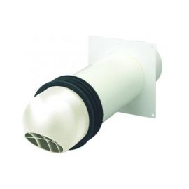 National Ventilation P2448WH Monsoon White 100mm High Rise Kit 117mm Cut Out image