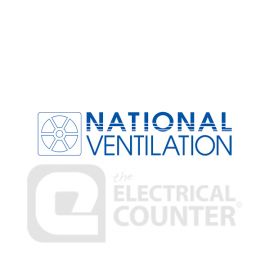 National Ventilation EQ35-2C Monsoon IP54 Compact Plate Fan 355mm  image