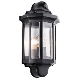 Saxby 1818S Black IP44 E27 Dimmable Wall Lantern