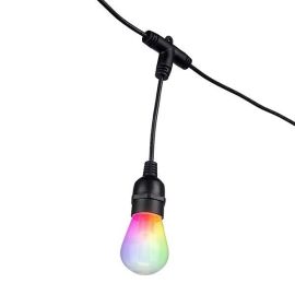 Saxby 96198 Smart Festoon Black IP44 12x0.5W RGB Dimmable LED Decking Lights image