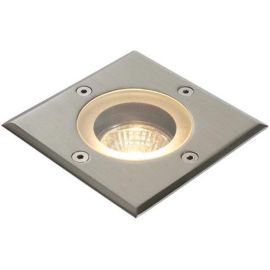 Saxby GH88042V Pillar Stainless Steel IP65 50W GU10 Dimmable Square Walkover Ground Light image