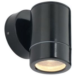 Saxby ST5009BK Odyssey Black IP65 35W GU10 Dimmable Wall Light image