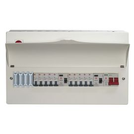 Wylex WNM1773/1 NM 14 Way SPD 2x80A 30mA Type-A RCCB 10-MCB 100A Main Switch Flexible High Integrity Consumer Unit image