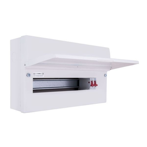 BG Fortress CFUSW14 14 Way IP2XC 1x100A Main Switch Unpopulated Main Switch Incomer Metal Consumer Unit