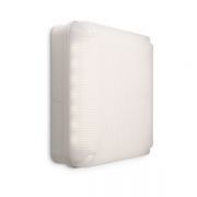 White Mosi 280mm Microwave Square LED Bulkhead Neutral White IP65 12W