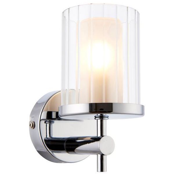 Endon Lighting 51885 Britton Chrome IP44 18W G9 Bathroom Wall Light